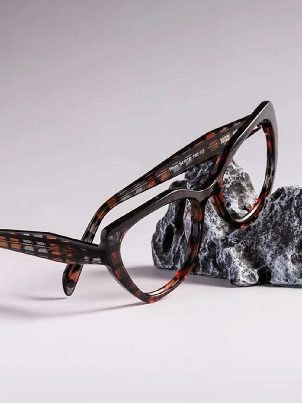 YesGlasses Tilton Hipster Cat Eye Geometric Reader Glasses R15812 Brown 3.0 - Picture 7 of 9